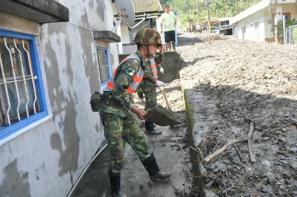 【圖輯】台東紅葉村風災慘　國軍200多兵力今馳援