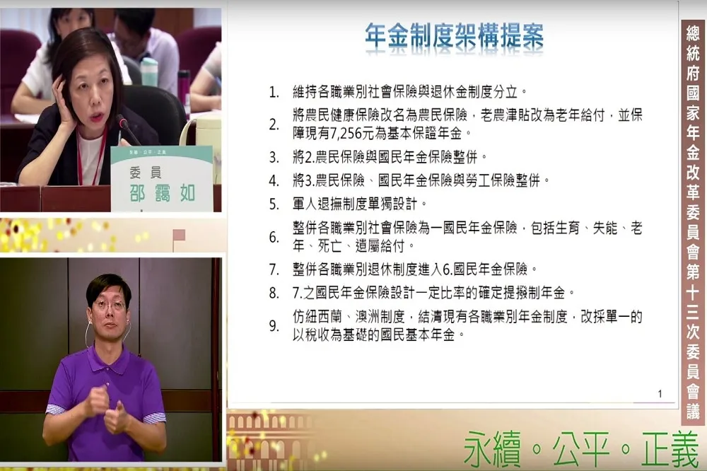 年金改革9大方案上桌　有待各界凝聚共識