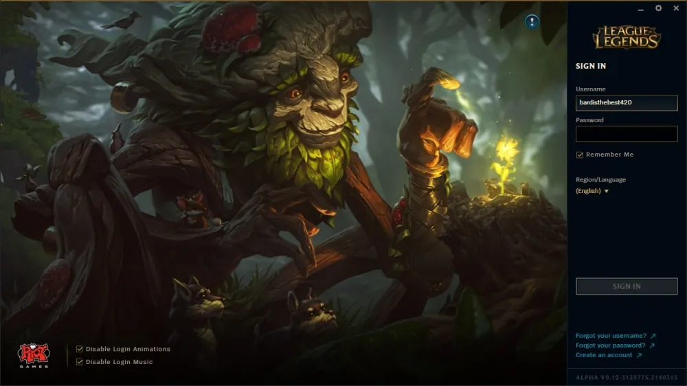 【英雄聯盟】10/12 PBE Alpha客戶端改動：版本登入介面終於登場！
