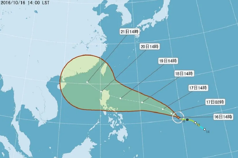 海馬變壯轉中颱　周四影響台灣