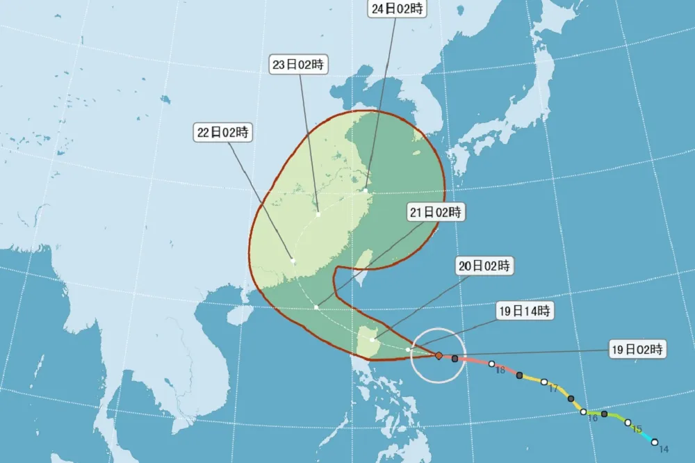 海馬路徑南移　最快今午起東北部有雨