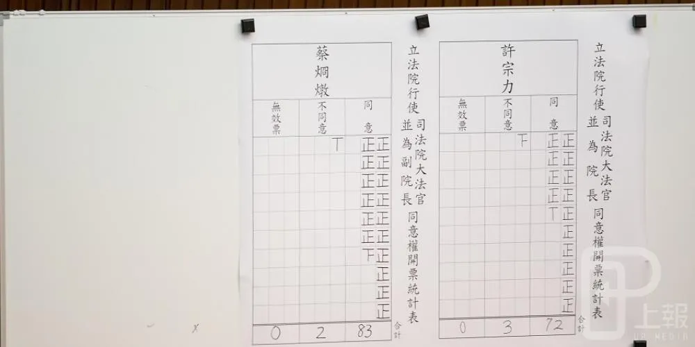 國民黨給許宗力難看　副院長蔡炯燉比他多拿11票　