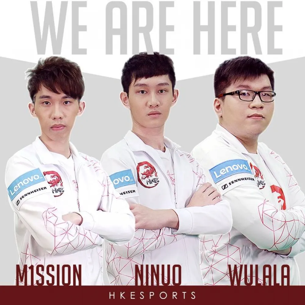 【英雄聯盟】M1ssion、Wulala、Ninuo三人正式加入HKES戰隊！