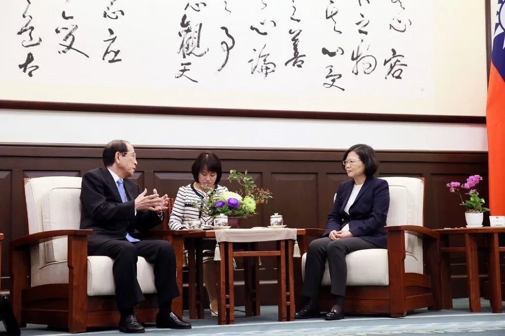 小英接見大橋光夫　盼台日簽經濟貿易夥伴協定