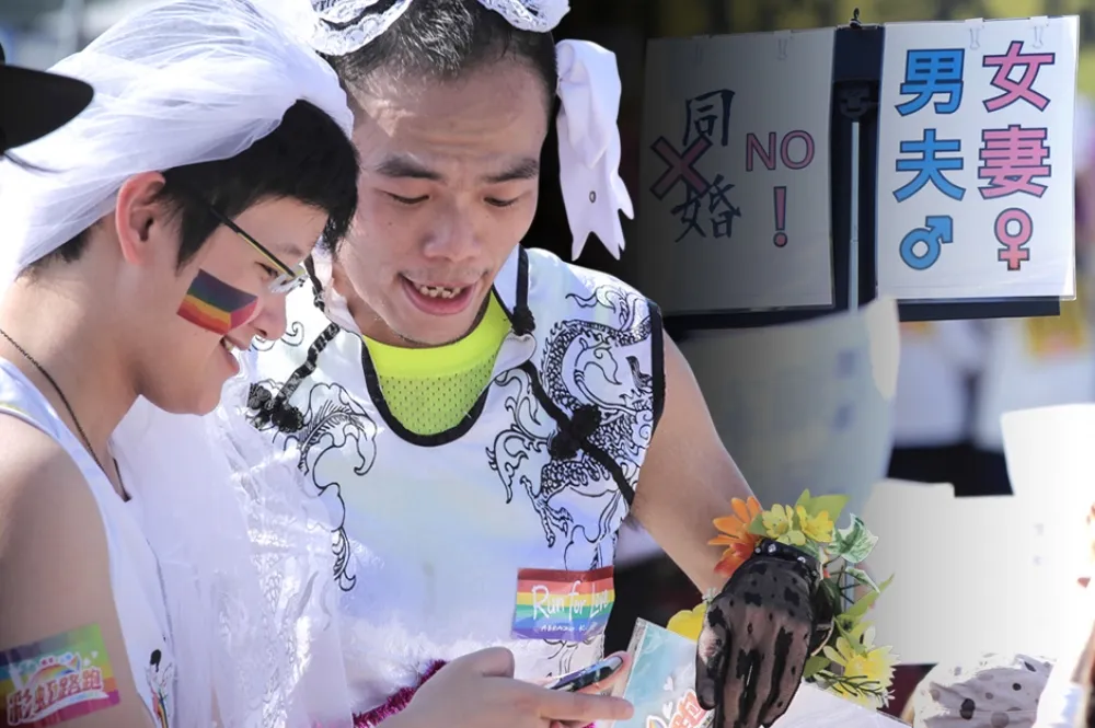 不碰「男女」　同婚修法第三條路：同異性婚約並列