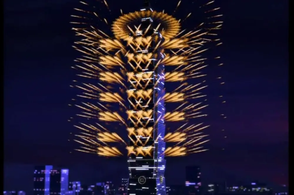 疑林育璞先下架     長達238秒無冷場！　101跨年煙火秀搶先看　