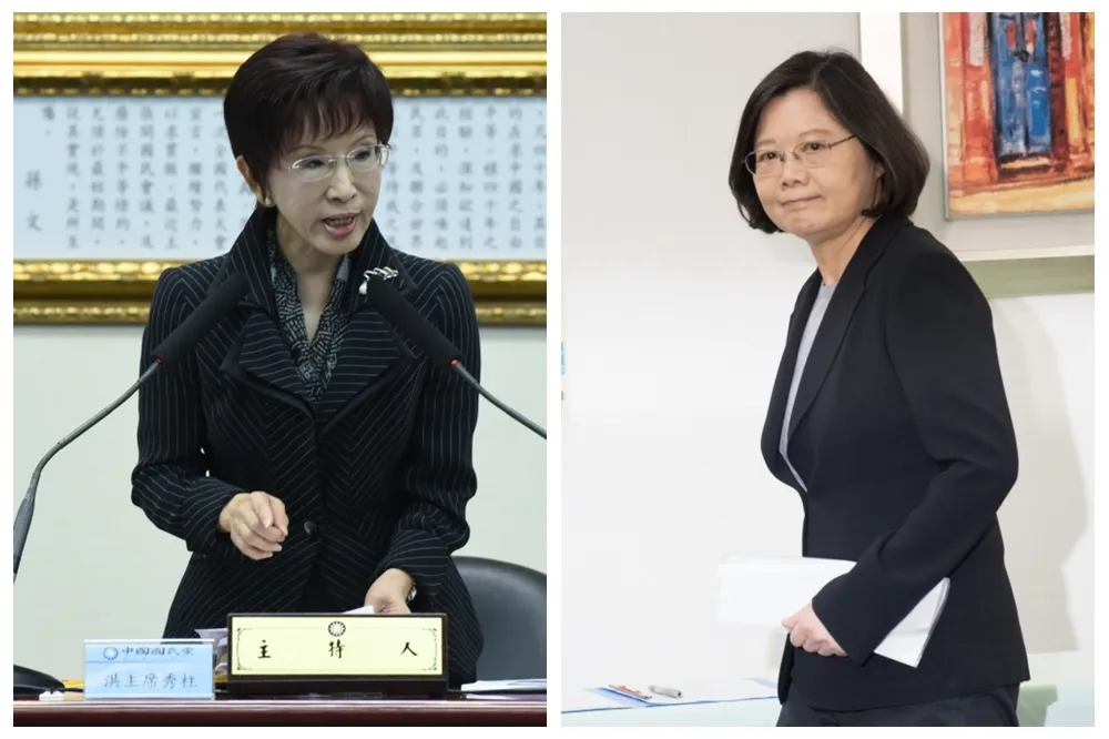 同日赴美　洪秀柱與小英尬台