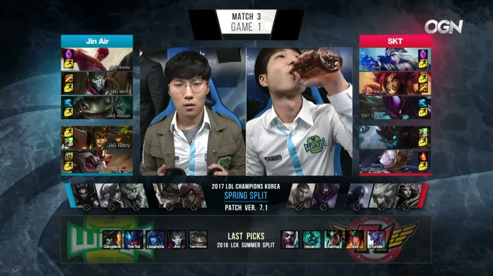 【英雄聯盟】2017 LCK春季賽 W1D1 JAG vs SKT Game1