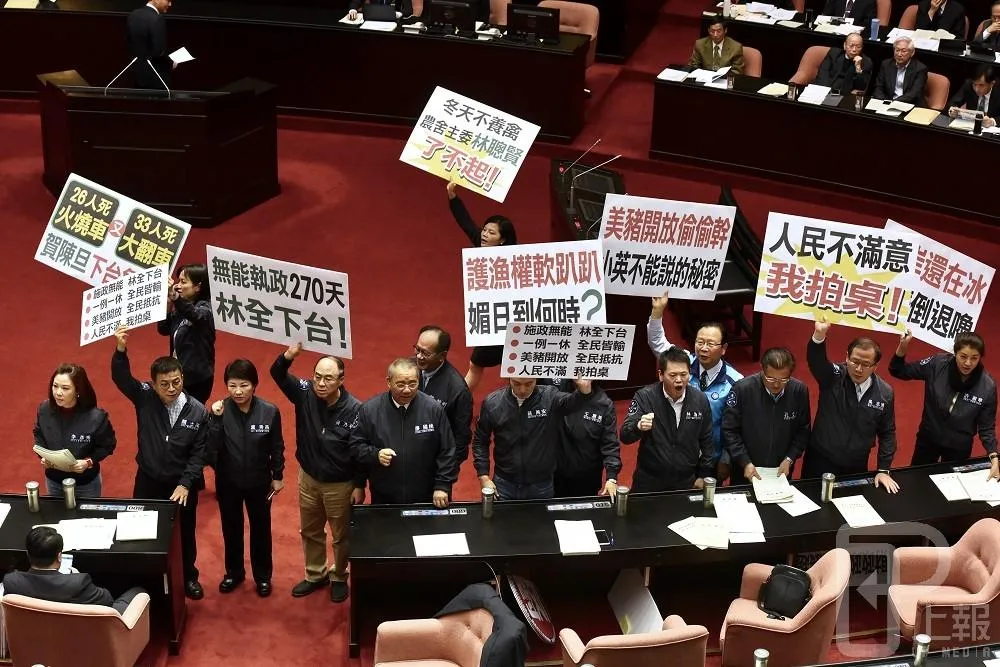 藍委拍桌抗議　林全允諾：查低價團、加強勞檢