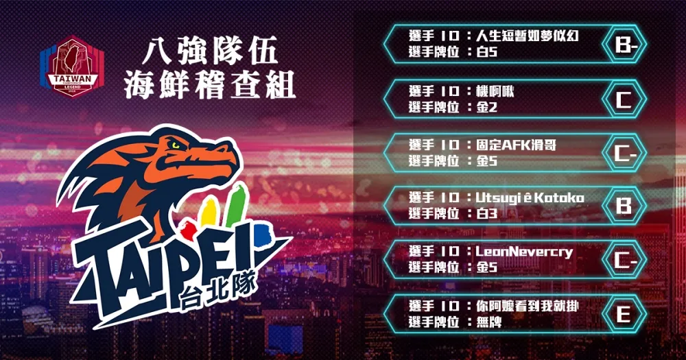 【2018六都電競】八強隊伍介紹：Main角流的參賽者 ─ 海鮮稽查組