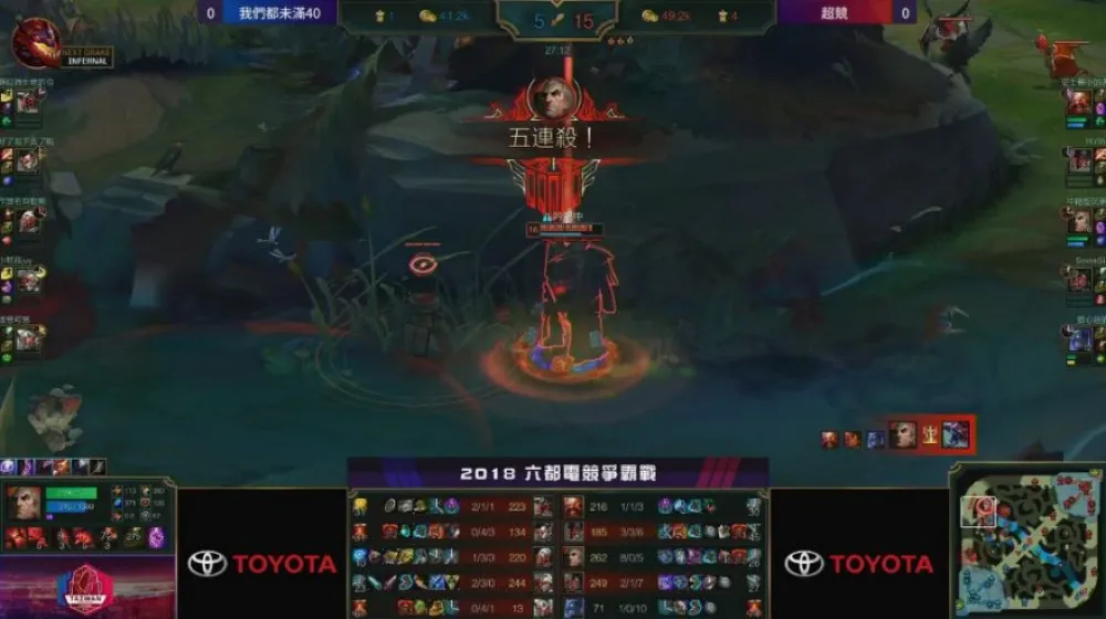 【2018六都電競】臺中八強賽戰報：「中路型玩家I」斯溫鬼神輸出獲得五連殺輾壓取勝