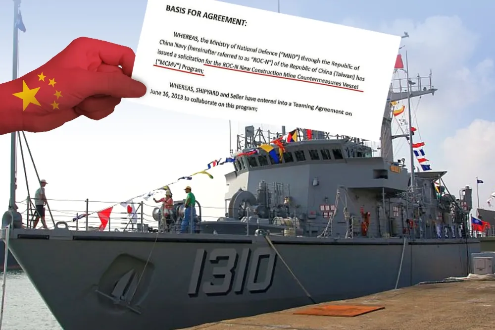 【獨家】海軍新獵雷艦「染紅」　慶富協議內容成鐵證