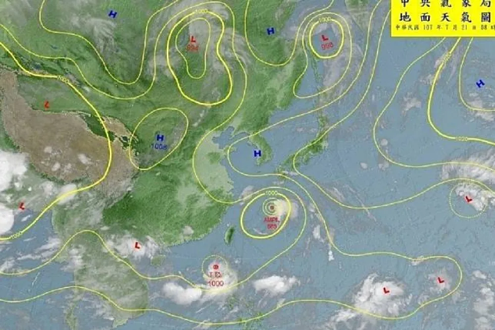 「悟空」最快21日成颱　氣象局：22日清晨有機會發海警