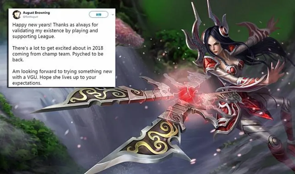 【英雄聯盟】Riot August推特：正在測試某位女性英雄的大型重製