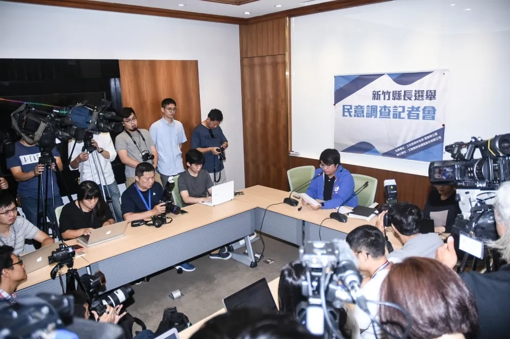 黨中央威脅生效　竹縣長民調記者會林為洲沒現身
