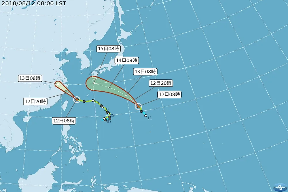 輕颱「摩羯」生成侵台機率低　受外圍雲系干擾午後各地雷陣雨