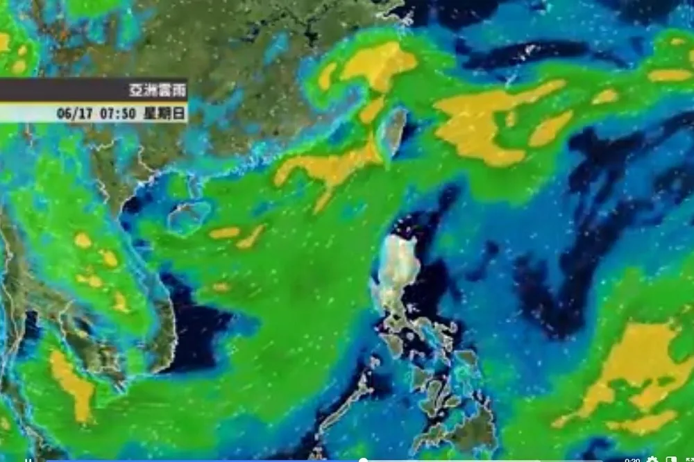 未來一周西南氣流模擬圖　讓你秒懂大雨是怎麼下的