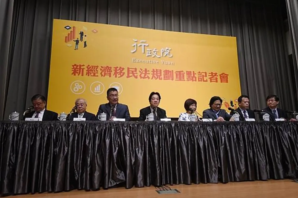 【直播】吸引外國專業人才來台　賴清德推出新經濟移民法草案