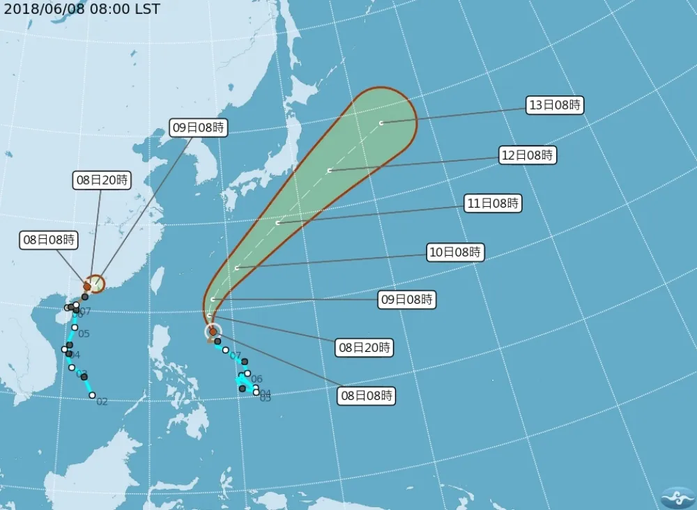 颱風馬力斯生成　外圍環流引水氣周日全台有雨