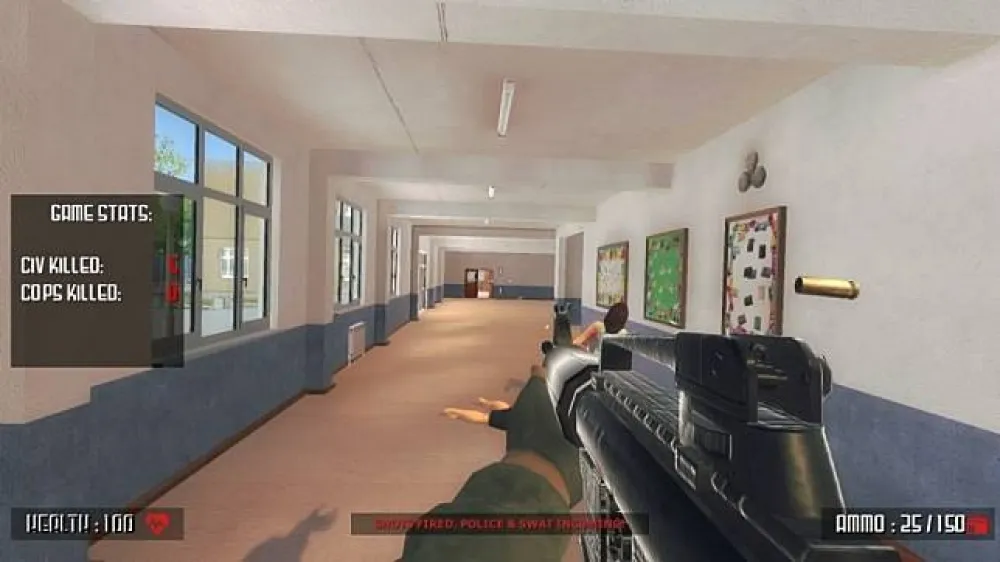 涉及校園槍擊題材《Active Shooter》已從Steam平台下架