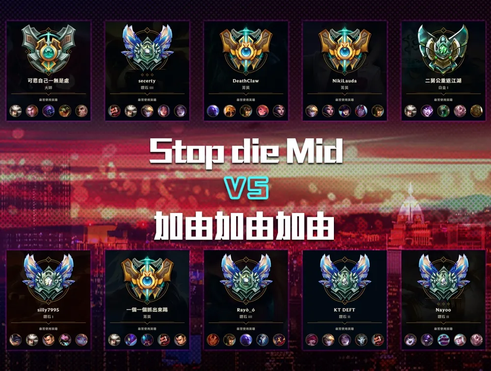 【2018六都電競】桃園準決賽戰前報：超競殺手「Stop die Mid」對決ECS等級戰隊「加由加由加由」