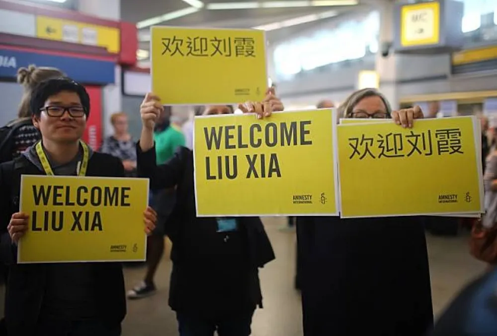 德國政府嚴密保護　劉霞安抵柏林未公開露面　
