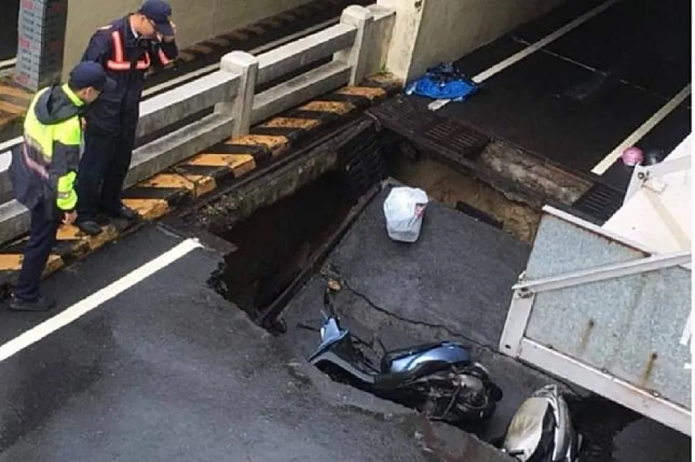 【台南大雨災情】地下道路基坍塌3騎士掉坑洞　市府輔導申請國賠