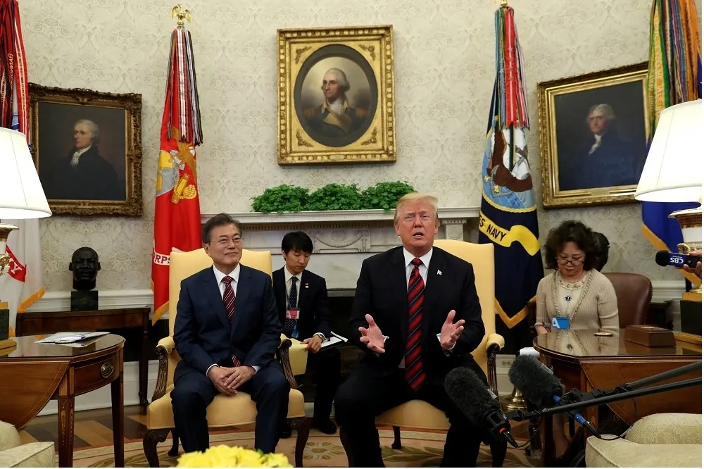 南韓總統文在寅：北韓與美國會晤意願毋庸置疑