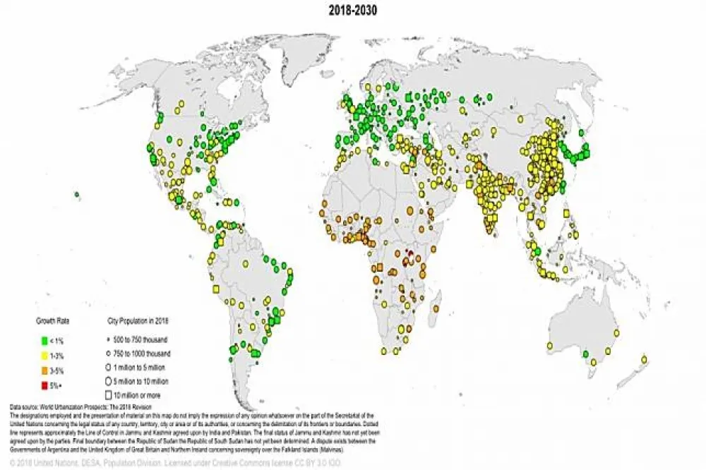 【UN報告】2050年全球2/3人口居住在城市　2028年德里成為人口最多城市
