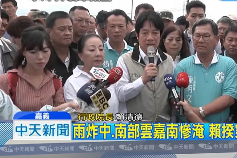 【嘉義勘災】賴清德向災民道歉　「治水成敗由我一肩扛起」　