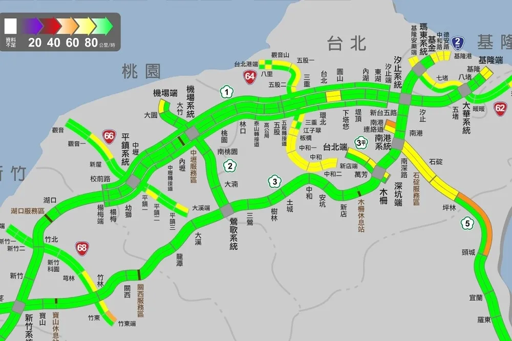 【收假車潮】國五頭城回堵0.5公里　下午2點起實施高乘載