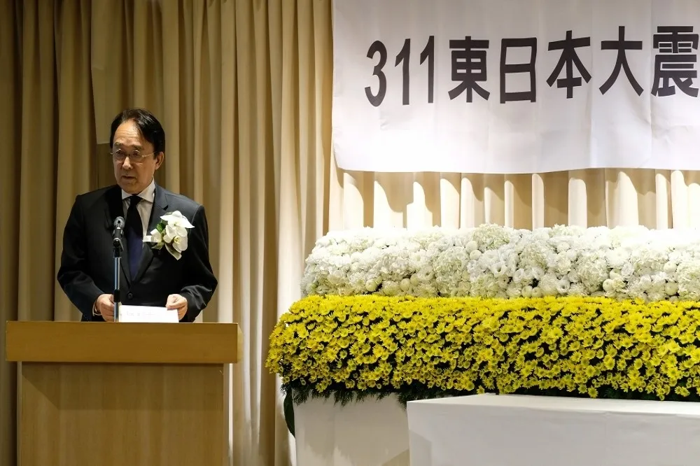 311地震7周年追悼會　日感謝當年馬英九溫心呼籲和捐款