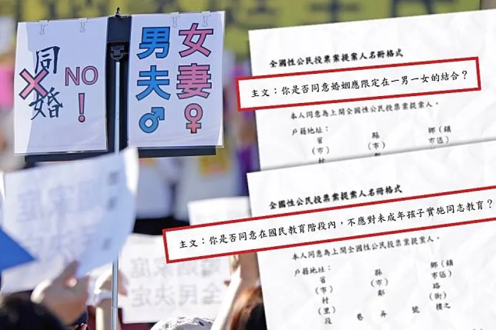 【內幕】瞄準同婚、性平教育　反同醞釀2公投明年綁大選