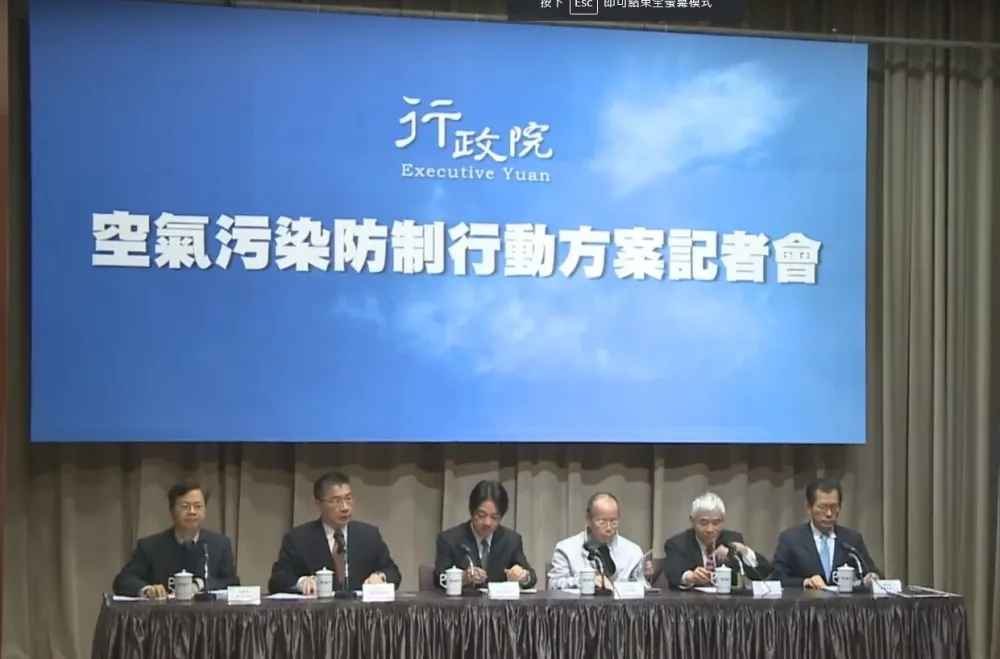 【對抗空污】目標2019紅害日減半　李應元：2035機車全面電動化