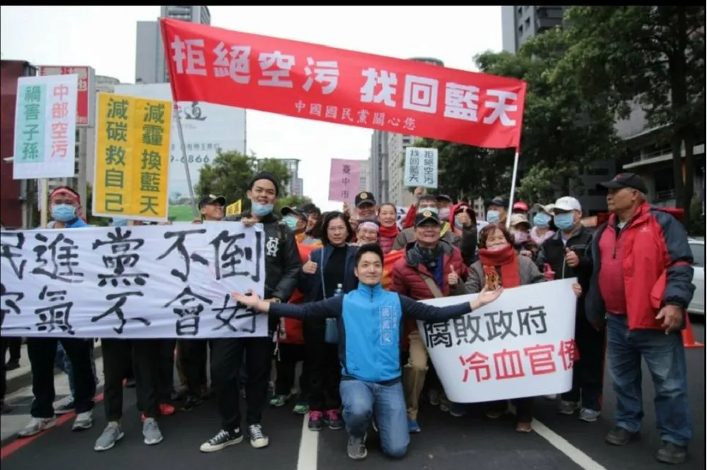 【反空污中南大會串】台中萬人上街爭「呼吸權」　蔣萬安魅力無敵勝過江啟臣