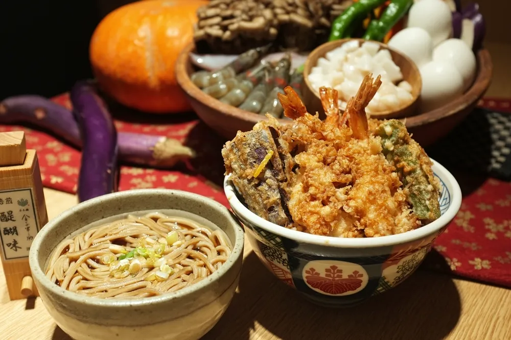 飯麵一次滿足「稻庭烏龍麵+天丼」　金子半之助全新套膳19日台灣首發！
