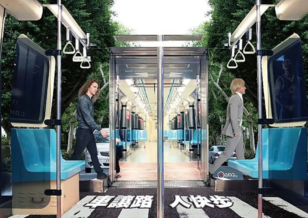 交通宣導首度前進北捷車廂　深入民眾日常生活