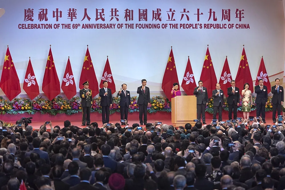 中國國慶在香港　歌舞昇平下的微弱抗爭聲音