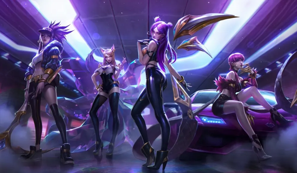 【英雄聯盟】8.21 造型預告：「K/DA」偶像女團峽谷開唱！