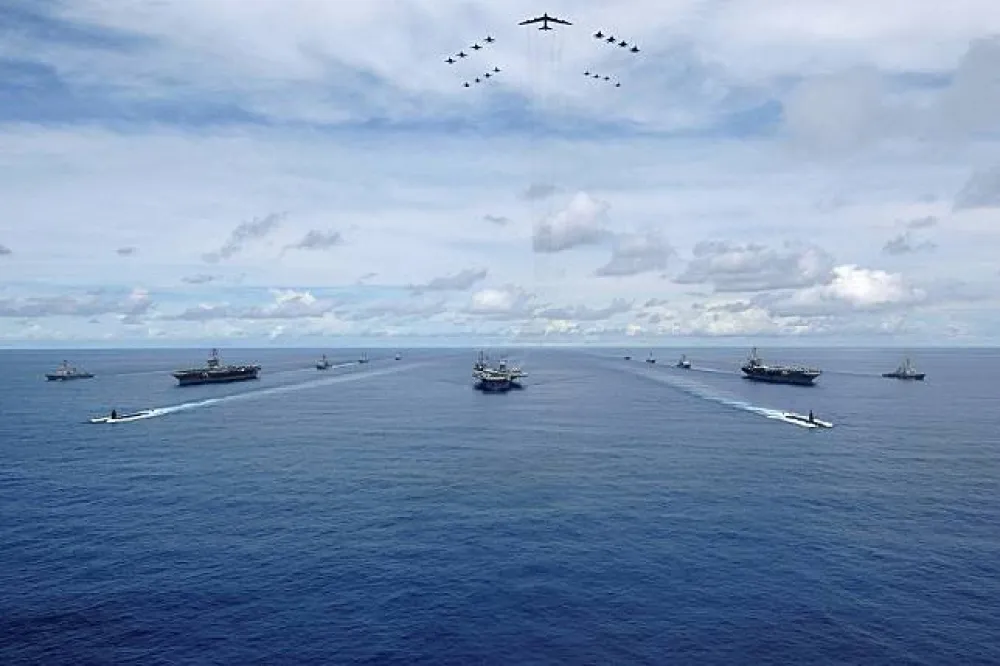 【美三大航母聚集太平洋】10年來規模最大群艦軍演傳近日展開