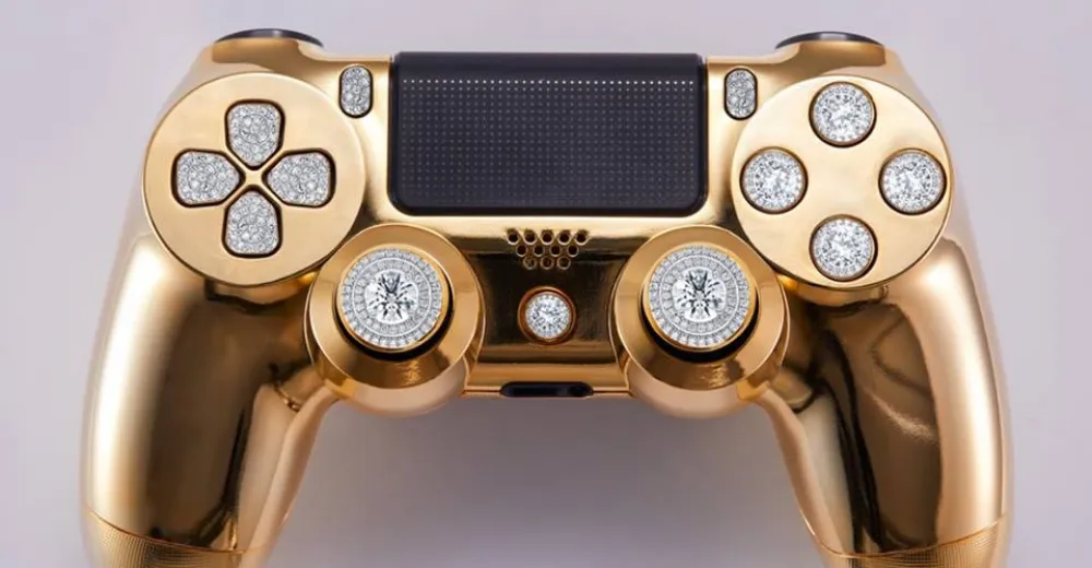 富豪們的專屬奢華！黃金鑽石打造PS4手把價值上百萬