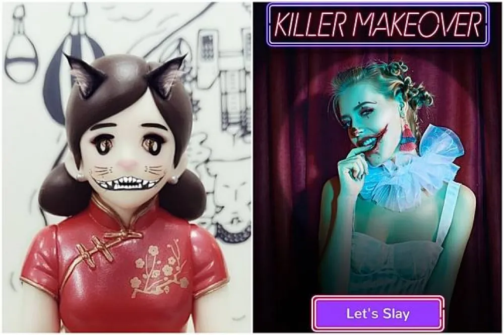【實測】一秒換造型！美妝App瘋玩萬聖鬼魅妝容