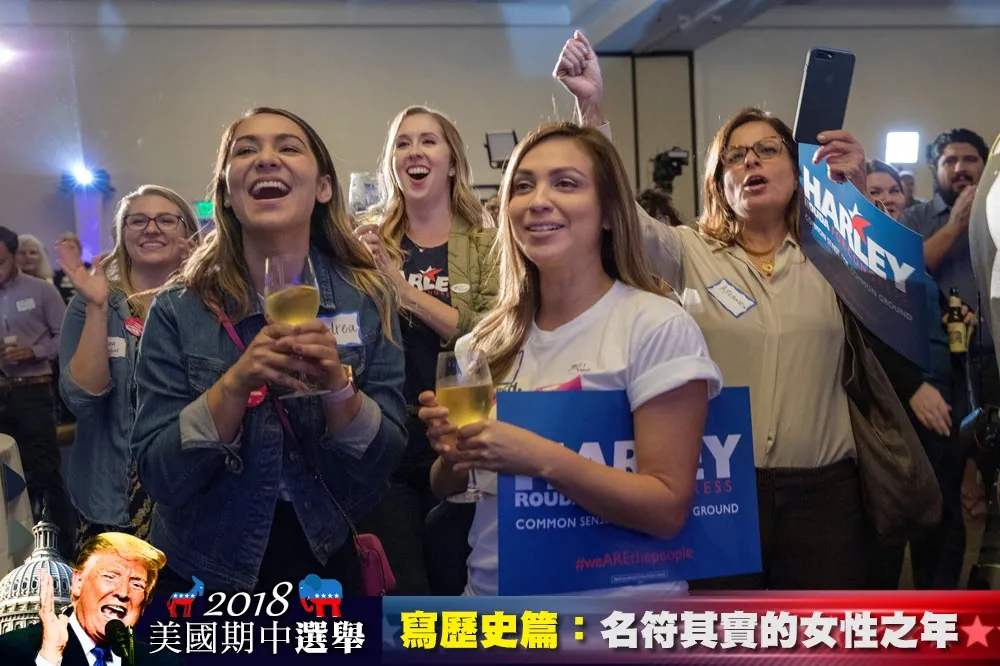 【2018美國期中選舉】真正的女性之年　女性當選人數創紀錄