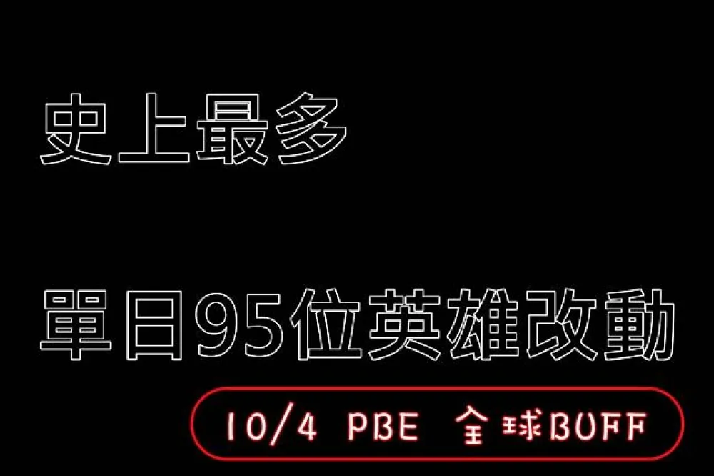 【英雄聯盟】10/4 PBE 測試服改動：英雄改動（A～M）