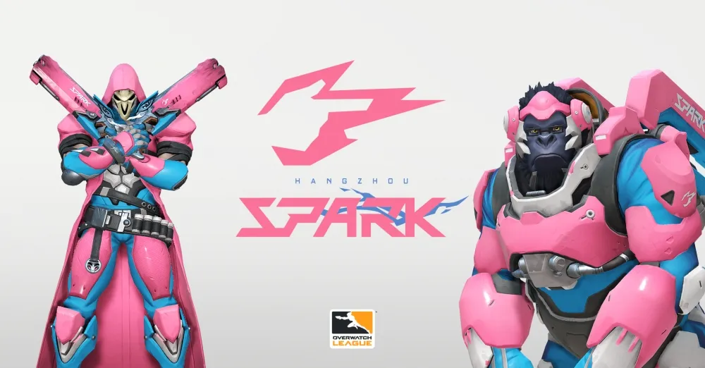 【鬥陣特攻】少女心爆發！嗶哩嗶哩成立「杭州閃電隊」　粉、白、藍組成戰隊配色