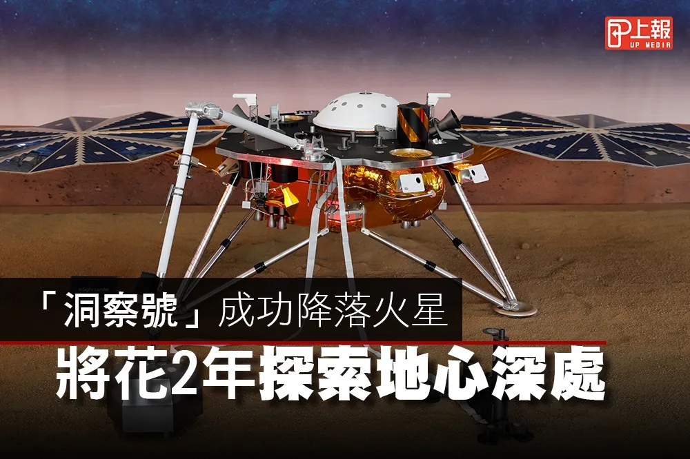 【影片】「洞察號」成功降落火星　將花2年探索地心深處