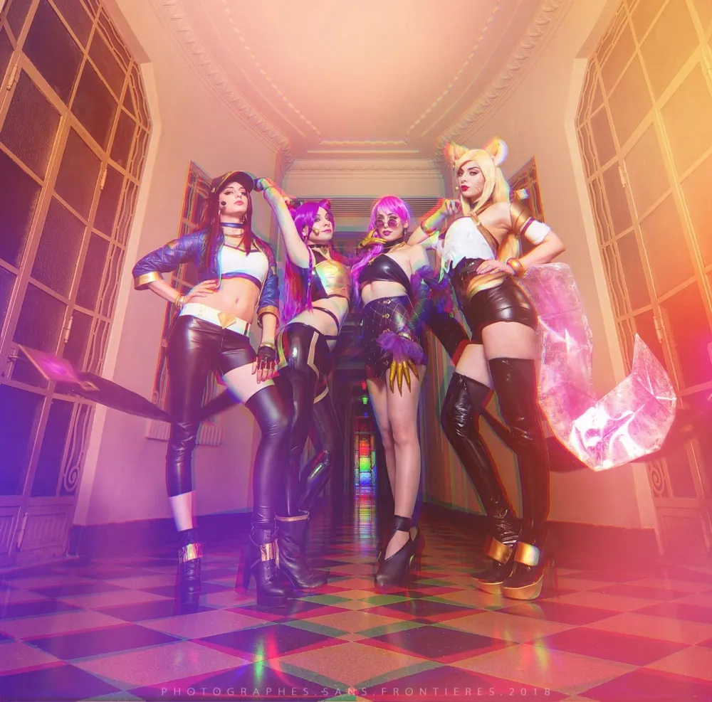 【英雄聯盟】K/DA高還原美如畫　MV走出來的夢幻Coser