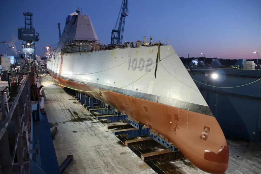 【2021年服役】朱瓦特級最後一艘　美海軍新詹森號驅逐艦9日下水