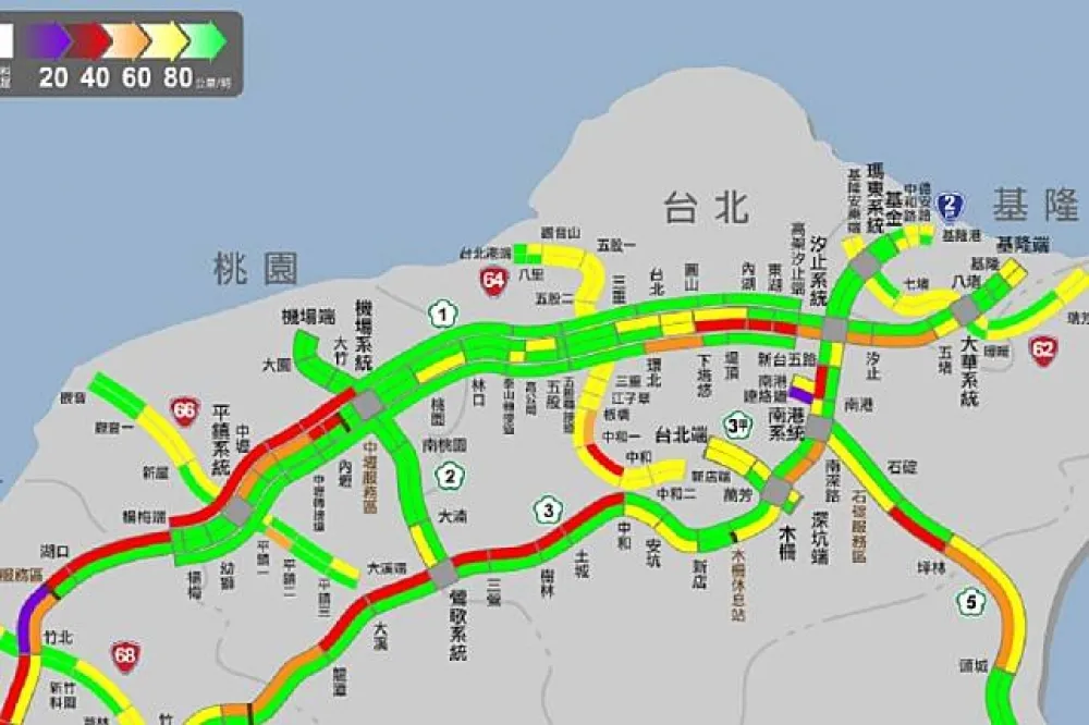 【國慶連假首日】國1湖口服務區─竹北紫爆　車速不到20公里