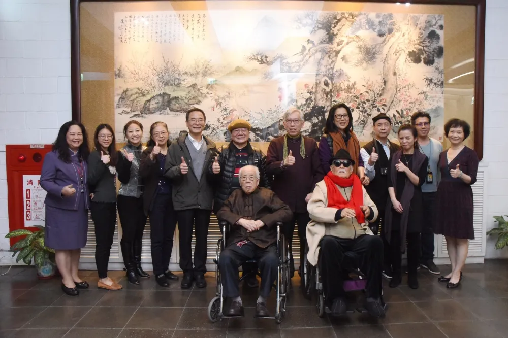 國寶藝術家世紀之會 暢談合繪往事令人動容